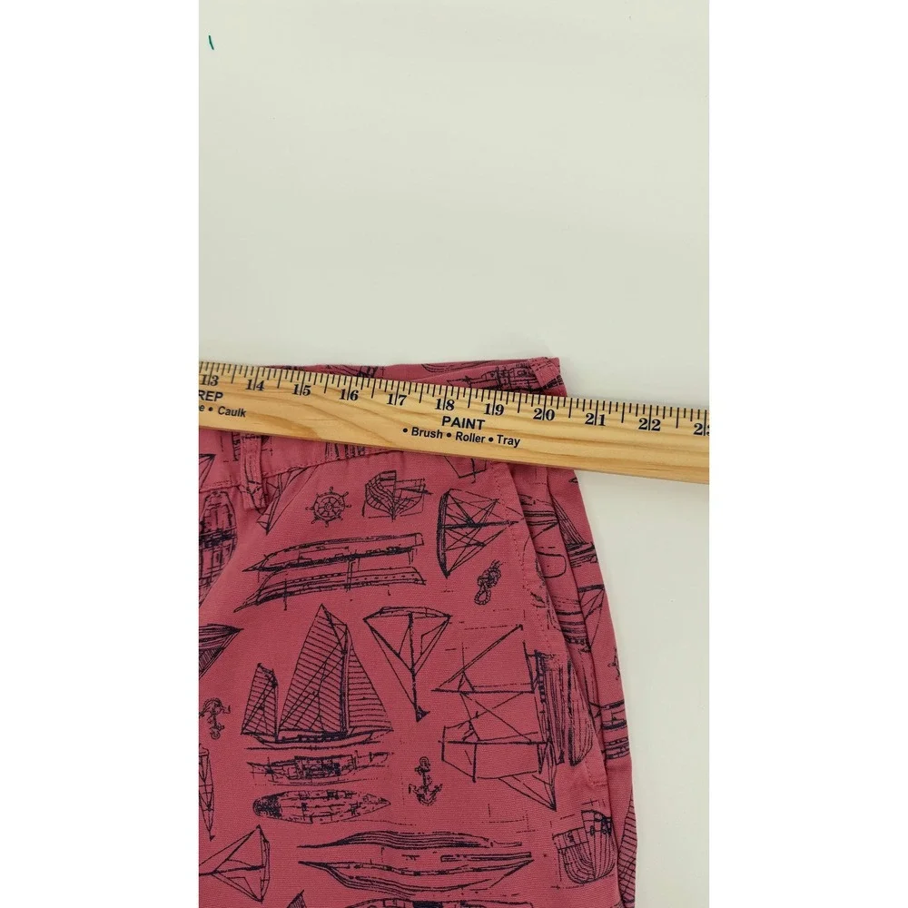 Polo Ralph Lauren Shorts Mens 42 Pink Sailboat Nautical Chino Cotton Summer